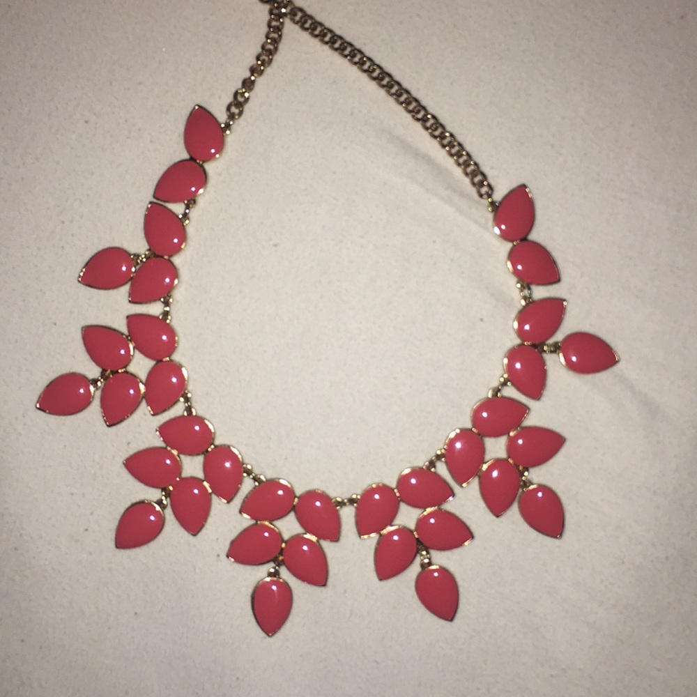 Charming Charlie’s pink drop necklace